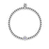 February | Amethyst Birthstone | Silver | Crystal Heart Bracelet